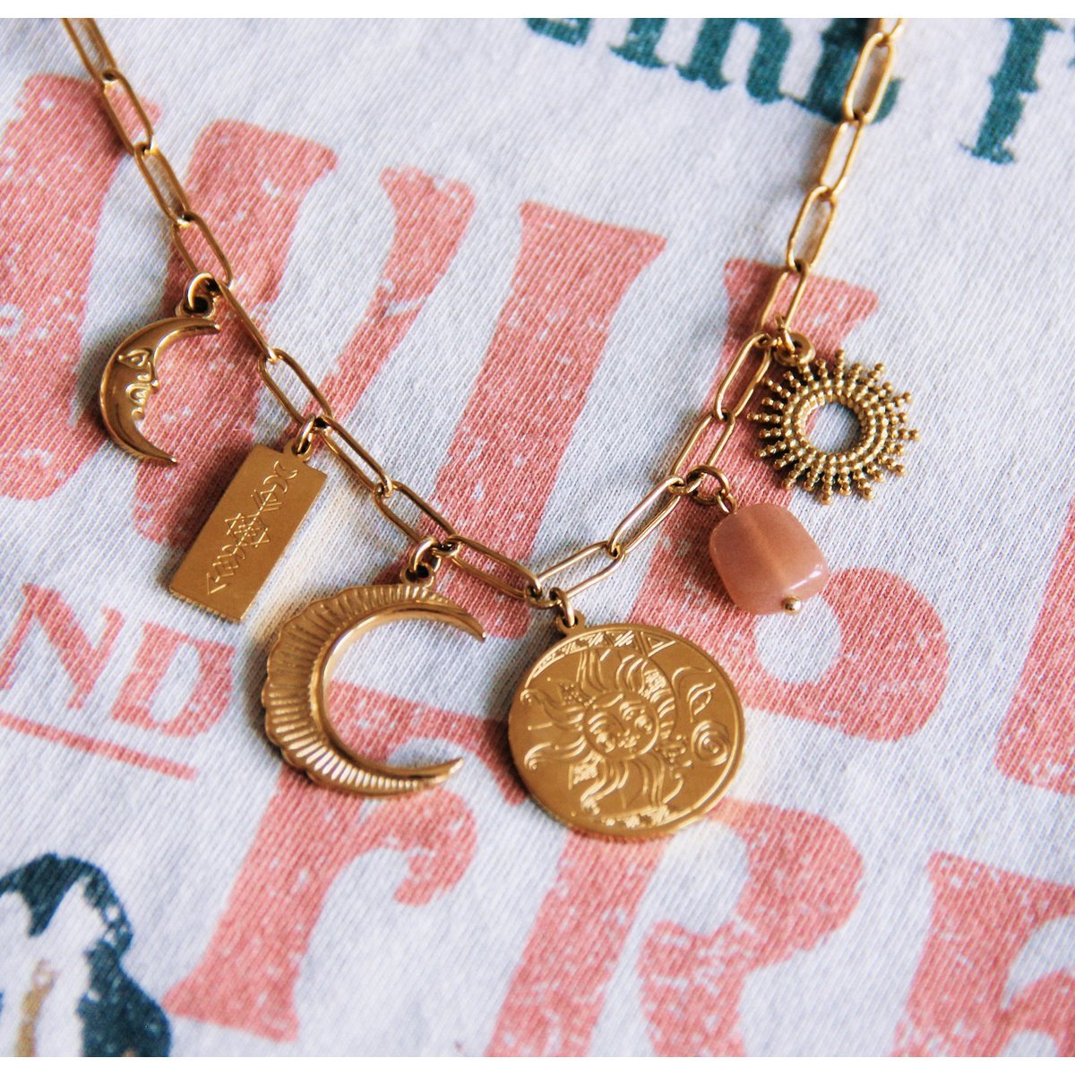 Bedelketting 'Maankind' – goud