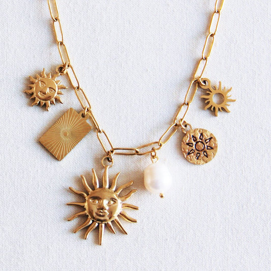 Bedelketting 'Sun Lover' | Goud