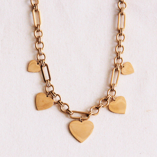 Dikke bedelketting | Hartjes